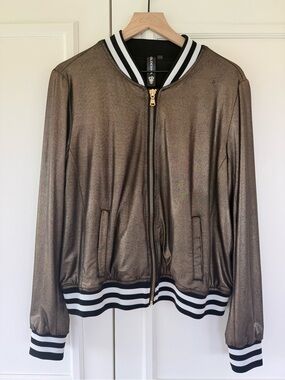 Coldesina bronze metallic bomber jacket, size XL